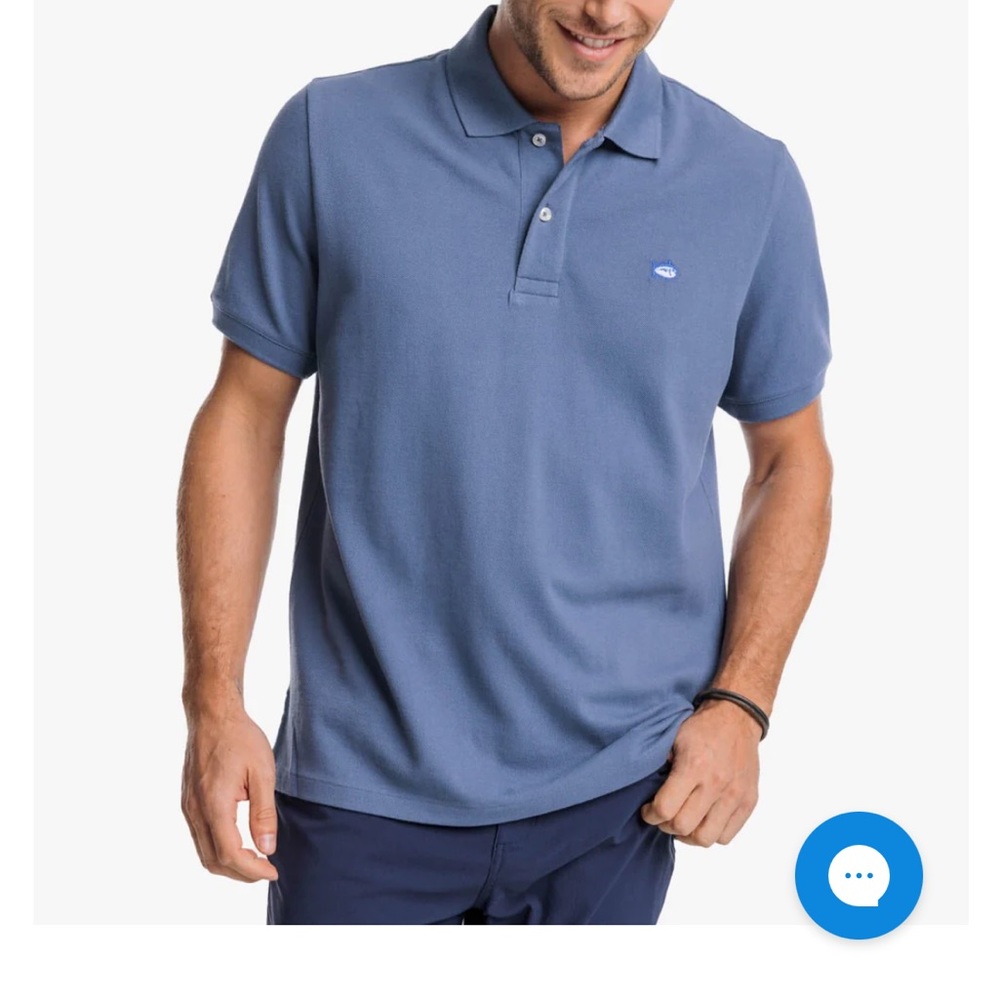 Mens southern tide skipjack polo shirt